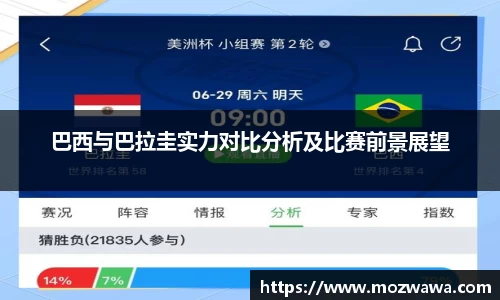 巴西与巴拉圭实力对比分析及比赛前景展望