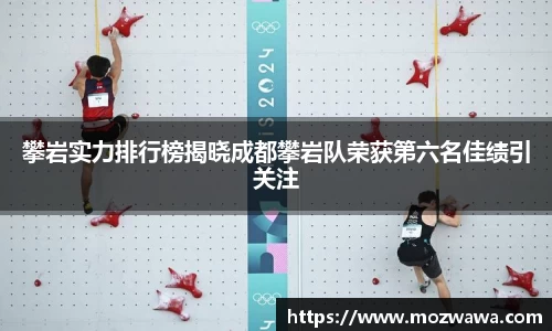 攀岩实力排行榜揭晓成都攀岩队荣获第六名佳绩引关注